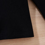 fhutpw Baby Toddler Girl Outfits Fall Winter Clothes Turtleneck Knitted Cotton Long Sleeves Tops & Button Mini Skirts Set