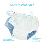 HECCEI Baby Swim Diapers (Blue, 6-12 Months)