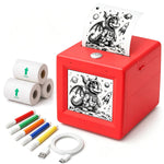 AI Voice-Powered Sticker Maker for Kids, Portable Thermal Printer with 6 Art Modes, Custom Sticker Machine Box for Journaling, School Projects & DIY Crafts, Creative Toy Gift for Boys Girls Ages 3+