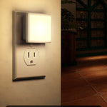 JandCase Night Lights Plug into Wall 2 Pack, Plug in Night Light with Dusk-to-Dawn Light Sensor, 3000K Soft White 0.3W, LED Nightlight for Bathroom, Adult, Hallway