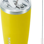 BJPKPK 30oz Stainless Steel Tumbler Color Block Insulated Tumblers Cup with Lid and Straw, Double Walled Travel Coffee Mug,Mint