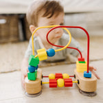 Melissa & Doug First Bead Maze - Wooden Educational Toy for Floor, High Chair, or Table Infant Maze Toy, Bead Toys For Toddlers And Babies