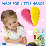 TinyGeeks 12 Water Drop Crayons - Non Toxic Crayons for Toddlers - Washable, Easy To Hold - For Toddlers, Kids Ages 3-8 - Ergonomic Shape