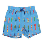 RUGGEDBUTTS Boys UPF50+ Sun Protection Animal Swim Trunks - Gone Fishin, 0-3m
