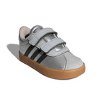 adidas Unisex-Baby VL Court 3.0, Silver Metallic/Black/Solid Grey, 5.5