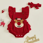 My First Christmas Baby Girl Outfit Infant Onesie Overalls Bubble Romper Jumpsuit Newborn Cute Outfits Clothes