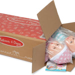 Melissa & Doug Mine to Love Twins Luke & Lucy 15” Light Skin-18 Months And Up