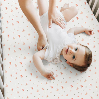KeaBabies 2-Pack Baby Crib Sheets for Boys, Girls - 52x28 Viscose Derived from Bamboo Toddler Bed Sheets Neutral, Fitted Crib Mattress Cover for Standard Baby Bedding, Soft & Cozy (Butterflies)