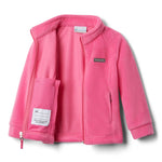 Columbia unisex-baby Benton Springs Fleece Jacket, Pink Ice, 12-18 Months