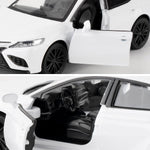 RMZ City 1:36 Camry XSE Car Model, Diecast Pull Back Model Toy Car, Doors Open, Collection Kids Toy for Aged 3 and up, Gift White