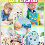 Water Bottle Stickers for Kids, 100 PCS Waterproof Cute Fun Vinyl Stickers Pack for Girls Boys