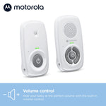 Motorola Nursery AM21 Audio Baby Monitor - 1000ft Range, Secure & Private Connection, High-Sensitivity Mic, Volume Control, Portable Parent Unit (Outlet or AAA Battery Powered (NOT Included))