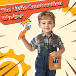 Kids Tool Set,MAGIC4U Toddler Tool Set with Tool Bag,11 Tools Equipements,Pretend Play Construction Kits for Kids Age 3-6 Years Old,Toddler Boy Toys