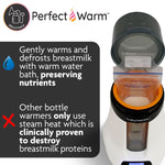 Baby Brezza Smart Baby Bottle Warmer, Breastmilk Warmer + Defroster – Free App - Different Temperatures for Breastmilk + Formula - Universal Fit for All Bottles + Milk Bags - Calentador de Biberones