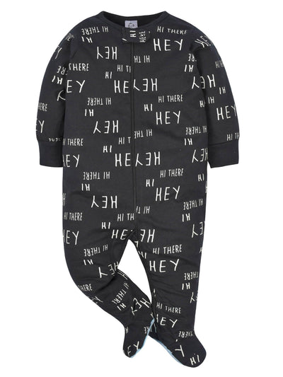 Gerber Baby Boys' 4 Pack Sleep 'N Play Footie, Bear, Newborn