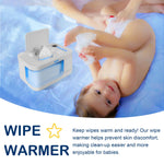 ChoserStar Baby Wipe Warmer and Dispenser Portable Heated Diaper Wipe Heater with Fast Heating, Large Capacity, and Anti-Dry Out (no Charger Block)