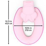 Bright Starts Disney Baby Minnie Mouse Flip & Sit Potty Training Seat, Attaches to Toilet Securely, Space Saving Design Fits Most Toilets