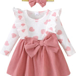 Mioglrie Baby Girl Dress Toddler Girls' Dresses 3 6 9 12 18 24 Months 2t 3t Girls Clothes Fall Winter Outfits