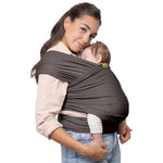 Boba Baby Wrap Carrier – Original Baby Sling Carrier for Newborns (7–35 lbs), Soft, Secure, Hands-Free & Ergonomic, Ideal for Comfortable Bonding, New Parents (Organic Dark Grey)