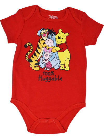 Disney Winnie the Pooh Infant Baby Boys 5 Pack Bodysuits 12 Months