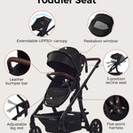 Momcozy ChangeGo Baby Stroller, Convertible Single-to-Double-to-Wagon Stroller with 23 Configurations, Bassinet and Seat Included, Large PU Wheels, All-Wheel Suspension ＆ Extendable UPF50+ Canopy