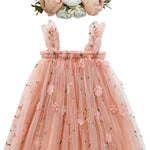 BGFKS Layered Tulle Tutu Dress for Toddler Girls,Baby Girl Rainbow Tutu Princess Skirt Set with Flower Headband.