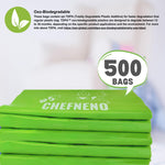 Baby Diaper Bag Disposable Biodegradable Unscented Easy Tie Handles (500 Bags) Made w/EPI Additive Bulk Diaper Sacks Dog Poop Waste Bags Cat Litter Clump & Poop Bags Sanitary Pad Waste Bags (500 ct.)
