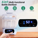 Freebaby Baby Bottle Steamer and Dryer,All-in-One Sterilizer and Dryer for All Baby Bottle,Bottle Sanitizer for Pacifiers&Breast Pump Parts, with LED Screen and Auto-Off