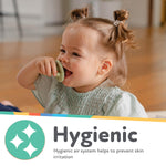 Nuby Silicone Softees Pacifier and Teethers - (5-Pack) Silicone Baby Pacifiers and Teethers - 0+ Months - Assorted Pastel Colors