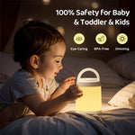 10 Color+8 Dim Kids Night Light, Remote+Timer+Touch, Portable+Rechargeable Night Light for Baby Nursery Lamp [Gifts]