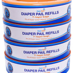 ChoiceRefill Compatible with Diaper Genie Pails, 4-Pack, 1080 count