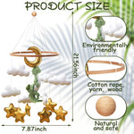 Wenqik Crib Mobile for Nursery Green Leaf Dragon Mobile Crib Forest Green Forest Shower Gift for and(Dragon)