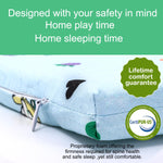 VUCWS 2025 Upgraded Pack and Play Mattress 38" x 26" Soft Firm Premium Foam Pack N Play Mattresses Odorless Breathable Comfort Baby Foam Portable Playpen Mattresses (Tri-fold Dinosaur)