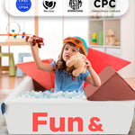 Heypappy Kids Play Sofa, Tangram Square Puzzles Couch Furniture, Modular Kids Play Couchs Furniture, Puzzle Solving Couch Building Fort for Playroom Bedroom Boys Girls Teens, Glow