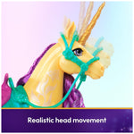 Unicorn Academy, Leaf with 2 Riding Accessories, 11”, Compatible with Ava, Dolls & Unicorn Toys for Girls Ages 4 and up