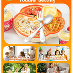 Blvtoios 8-Piece Toddler Utensils Set, Food Grade Stainless Steel Kids Silverware Set Including Forks and Spoons, Child-Sized, Dishwasher Safe