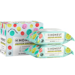Honest Sniffer Soothers packaging with colorful smiley faces on a white background