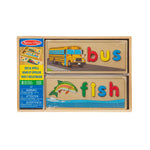 Melissa & Doug See & Spell Wooden Educational Toy with 8 Double-Sided Spelling Boards and 64 Letters Preschool Learning Activities, See & Spell Learning Toys for Kids Ages 4+