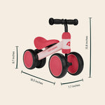 Retrospec Cricket Baby Walker Balance Bike with 4 Wheels for Ages 12-24 months - Toddler Bicycle Toy for 1 Year Old’s - Ride On Toys for Boys and Girls - One Size