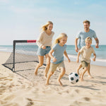 Kids Soccer Goals for Backyard Set - 2 of 4' x 3' Portable Soccer Goal Training Equipment, Pop Up Toddler Soccer Net with Soccer Ball, Soccer Set for Kids and Youth Outdoor Games, Sports, Play