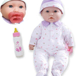 JC Toys, La Baby 16-inch Blue Washable Soft Body Boy Baby Doll with Accessories - For Children 12 Months and older, Designed by Berenguer