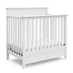 Storkcraft Petal 4-in-1 Convertible Mini Crib (White) – GREENGUARD Gold Certified, Converts to Daybed and Twin-Size Bed, Bonus 2.75-inch Mini Crib Mattress Included, Ideal for Small Spaces