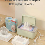 Baby Wipe Warmer, 3-Level Temperature Control, Quiet and Even Heating, Large Capacity for Diaper Changes – Green