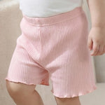 Aura Vane 3 Pack Baby Girl Pink Beige Shorts 6 9 12 Months Baby Cotton Shorts Summer Light Pink Casual Girl Clothes Pull-On Short Pants for Daily Wear
