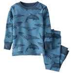 little planet by carter's unisex-baby Baby and Toddler 2-piece Pajamas made with Organic Cotton, Whales, 9 Months