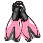 Supertrip Kids Snorkel Fins, Swim Fins for Lap Swimming, Adjustable Short Flippers, Travel Size Diving Fins Scuba Fins, Snorkeling Gear for Kids Boys Girls Age 6-14