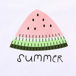 YOUNGER TREE Toddler Baby Girls Clothes Watermelon T-Shirt + Linen Shorts with Belt Cute Summer Short Set (Green, 18-24 M)