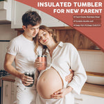 New Mom Gifts,Gender Reveal Gift,Pregnancy Gift for Expecting Mom,Pregnancy Announcement Baby Shower Gifts Basket with Baby Photo Albums,Tumbler for New Parents, First Time Mom,Gender Reveal