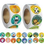 1000 Cute Animal Reward Stickers for Kids Classroom, Motivational Stickers for Teachers & Students, 1 Inch, 16 Styles