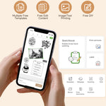 iDPRT Sticker Printer, Portable Sticker Maker Machine, Mini Inkless Bluetooth Thermal Printer for iPhone & Android, Pocket Printer for Labels, Barcodes, DIY Journaling, Kids Gift, Gray